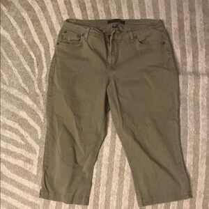 Olive Green Women's Capris made in Egypt
